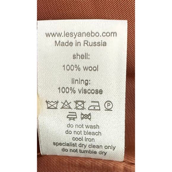 lesyanebo plaid one button wool blazer size Large? *no size tag* - Picture 6 of 6